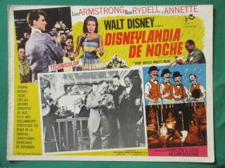 Annette Funicello Disneyland After Dark Louis Armstrong Mexican Lobby Card 1