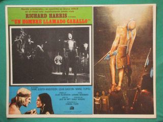Richard Harris A Man Called Horse Judith Anderson Spanish Mexican Lobby Card 3