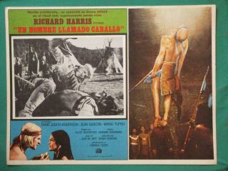 Richard Harris A Man Called Horse Judith Anderson Spanish Mexican Lobby Card 5
