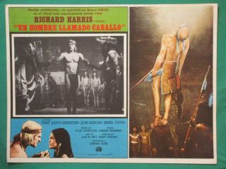 Richard Harris A Man Called Horse Judith Anderson Spanish Mexican Lobby Card 4