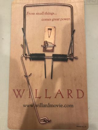 Willard Movie 2003 Promo Rat Trap Mouse Pad - - Crispin Glover