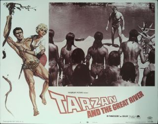 Tarzan And The Great River Lobby Card 2 1967 Mike Henry,  Jan Murray