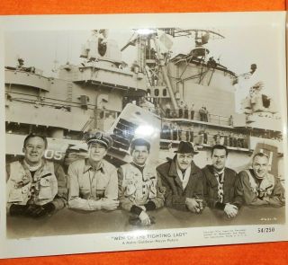 Two Photos Men Of The Fighting Lady Navy & Lobby Card Van Johnson