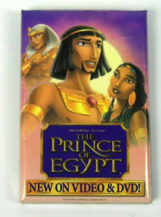 Dreamworks The Prince Of Egypt Video & Dvd Movie Promotional Pinback Button