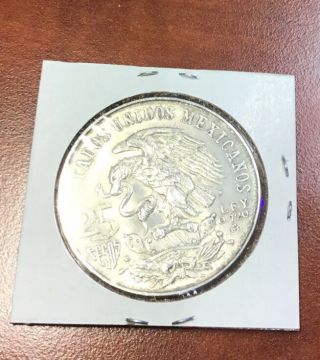 1968 Uncirculated Silver Mexican Olympic 25 Pesos 3