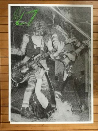 L7 Poster Live Concert Shot Vintage 1990 