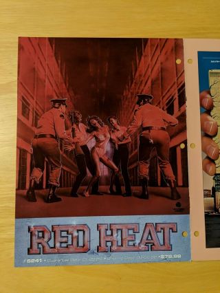 Vhs Promo Ads: Red Heat / The Squeeze / Hide And Go Shriek / Miami Horror 1988