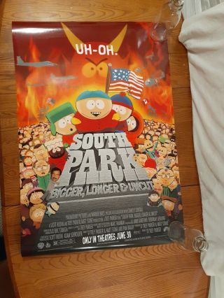South Park: Bigger,  Longer & Uncut (1999) Movie Poster Rolled