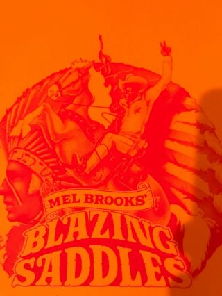 Blazing Saddles Mel Brooks 1 sheet poster from Warner 2