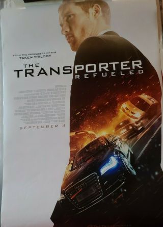 Transporter Refueled Movie Poster 2 Sided Final 27x40 Ed Skrein