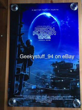 Ready Player One Ds Theatrical Movie Poster 27x40