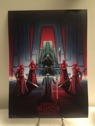 Star Wars The Last Jedi Imax Poster 4 Ships Flat
