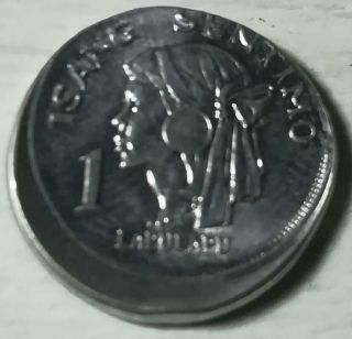 Philippines 1 Sentimo 1971 30 Off Center Error Coin Unc