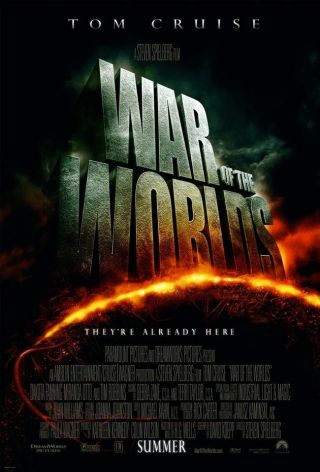 War Of The Worlds Movie Poster Ss 27x40 Tom Cruise Steven Spielberg
