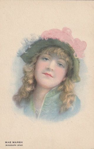Mae Marsh - 1910s Theatre & Silent Movie Actress Kline Poster Postcard/rare