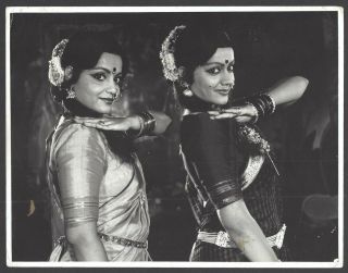 India Bollywood 1970s Press Photo Jayshri T & Meena T 6x8 Inches