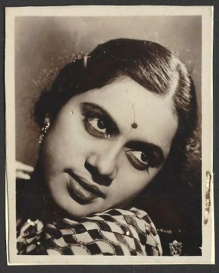 India Bollywood Vintage Photo Shanta Apte 1930s 6x7.  5cm
