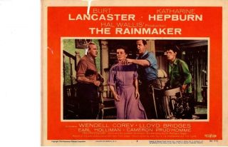 The Rainmaker 1956 Release Lobby Card Katharine Hepburn