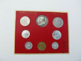 Vatican 8 - Coin Set 1961 & 1962 In Holder