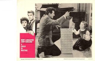 A Child Is Waiting 1963 Release Lobby Card Judy Garland Burt Lancaster