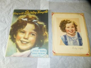 Vintage 1935 Sing With Shirley Temple Movie Sheet Music Book And 1938 Picture