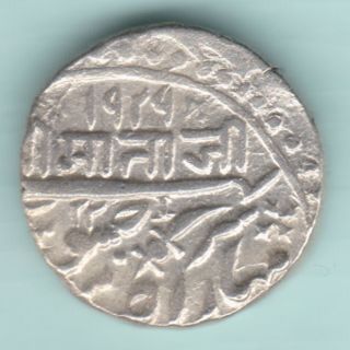 Jodhpur State Shree Mataji Silver Rupee In The Name Of Shah Alam Ii Rare