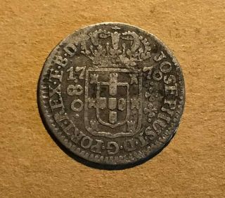 Portuguese Brasil - 1770 80 Reis Silver - D.  José I (1)