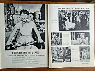 1953 Movie Of Week Ad Roman Holiday Audrey Hepburn Gregory Peck