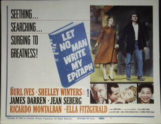 Let No Man Write My Epitaph Lobby Title Card 1960