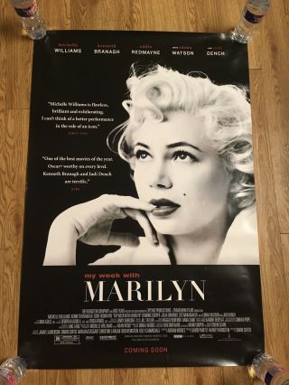 My Week With Marilyn {michelle Williams} 40x27 Int.  Ss Movie Poster 2011