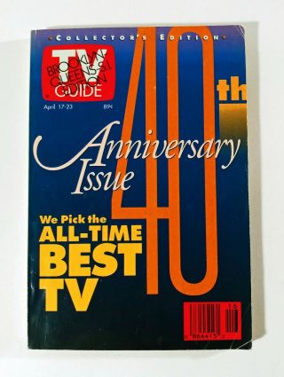 Tv Guide 40th Anniversary Collector 