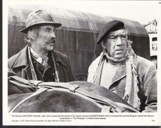 Anthony Quinn And Christopher Lee In The Passage 1979 Movie Photo 32269