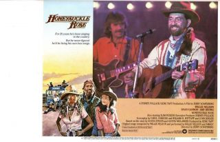 Honeysuckle Rose 1980 Release Lobby Card Willie Nelson,