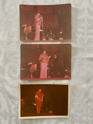 Set Of 3 Snapshots Of Judy Garland On Stage,  Feb.  1966