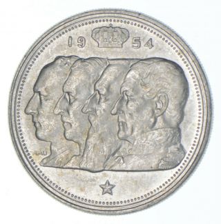 Silver - World Coin - 1954 Belgium 100 Francs - World Silver Coin 285