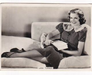 Lana Turner - Ardath Hollywood Starlet Pin - Up/cheesecake 1938 Cig Card