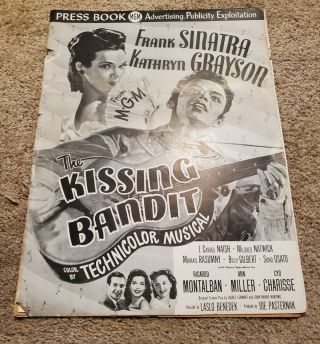 The Kissing Bandit Movie Pressbook And Supplemental 1948 Frank Sinatra Grayson