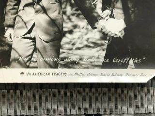 Vintage 1931 Phillips Holmes & Richard Cramer photo An American Tragedy 3