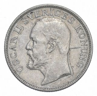Silver - World Coin - 1906 Sweden 1 Krona - World Silver Coin 990