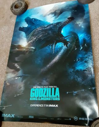 Godzilla King Of The Monsters 13 " X 19 " Movie Poster Kaiju Rodan King Ghidorah
