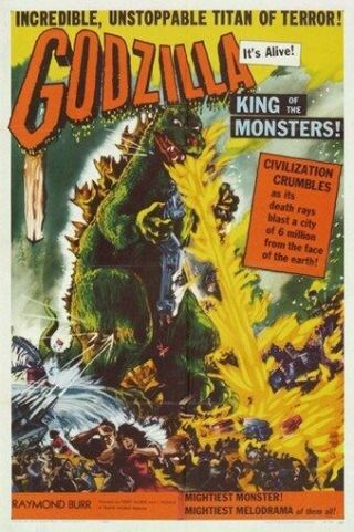 Godzilla Movie Poster King Of The Monsters Vintage 3 - Print Image Photo - Pw0