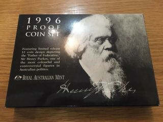 1996 Proof Coin Set Royal Australian Rare Gift Collectible