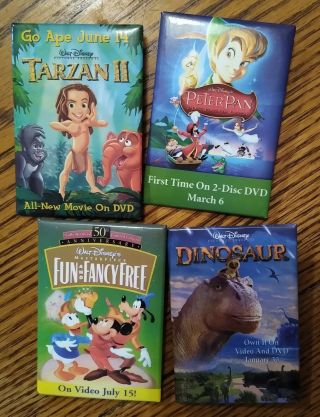 Disney,  Walmart Dvd,  pins Bambi,  Spirit,  Aladdin,  Tarzan,  Peter Pan,  Mulan,  Bear 2