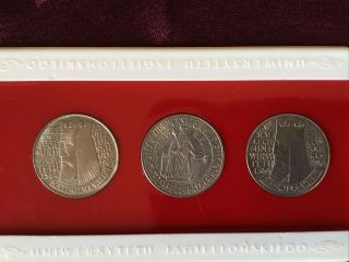 1964 Poland 10 Zlotych 3 - Coin Set With Raised & Incused Legend & Proba Versions