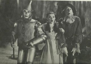 The Wizard Of Oz Jack Haley Judy Garland Dorothy Ray Bolger Photo Postcard