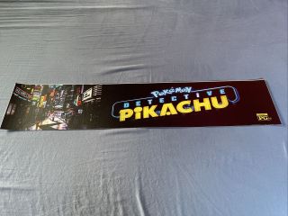 PokÉmon Detective Pikachu 5 X 25 Authentic Movie Mylar Marquee Poster Near