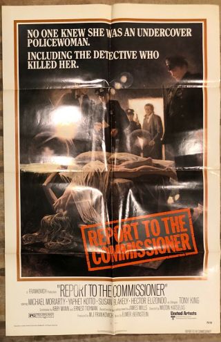 Report To The Commissioner 1975 One - Sheet Movie Poster 27x41 " Folded