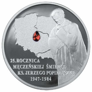 Poland 10 Pln,  2009,  25th Anniversary Of The Death Of Jerzy Popieluszko,  Bu,  Unc