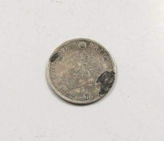 1822 Coloniar British West Indies 1/4 Dollar Silver Foreign Coin