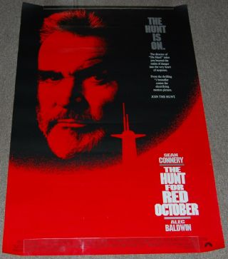 The Hunt For Red October,  Sean Connery,  Movie Poster 27 X 40